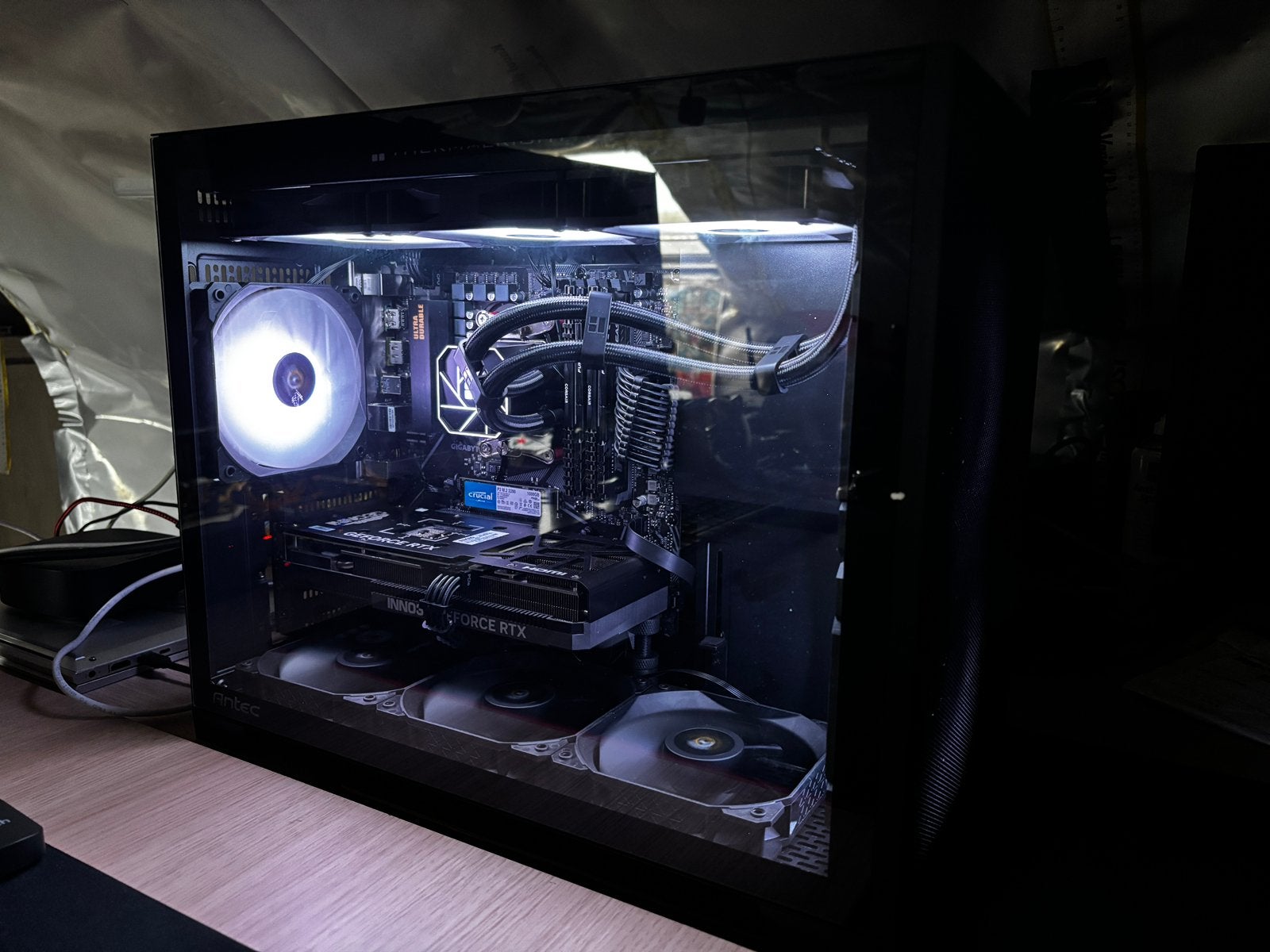 PC de jeu Ryzen 5 RTX 4070, 32 GB, Comme neuf, Enlèvement, Gaming