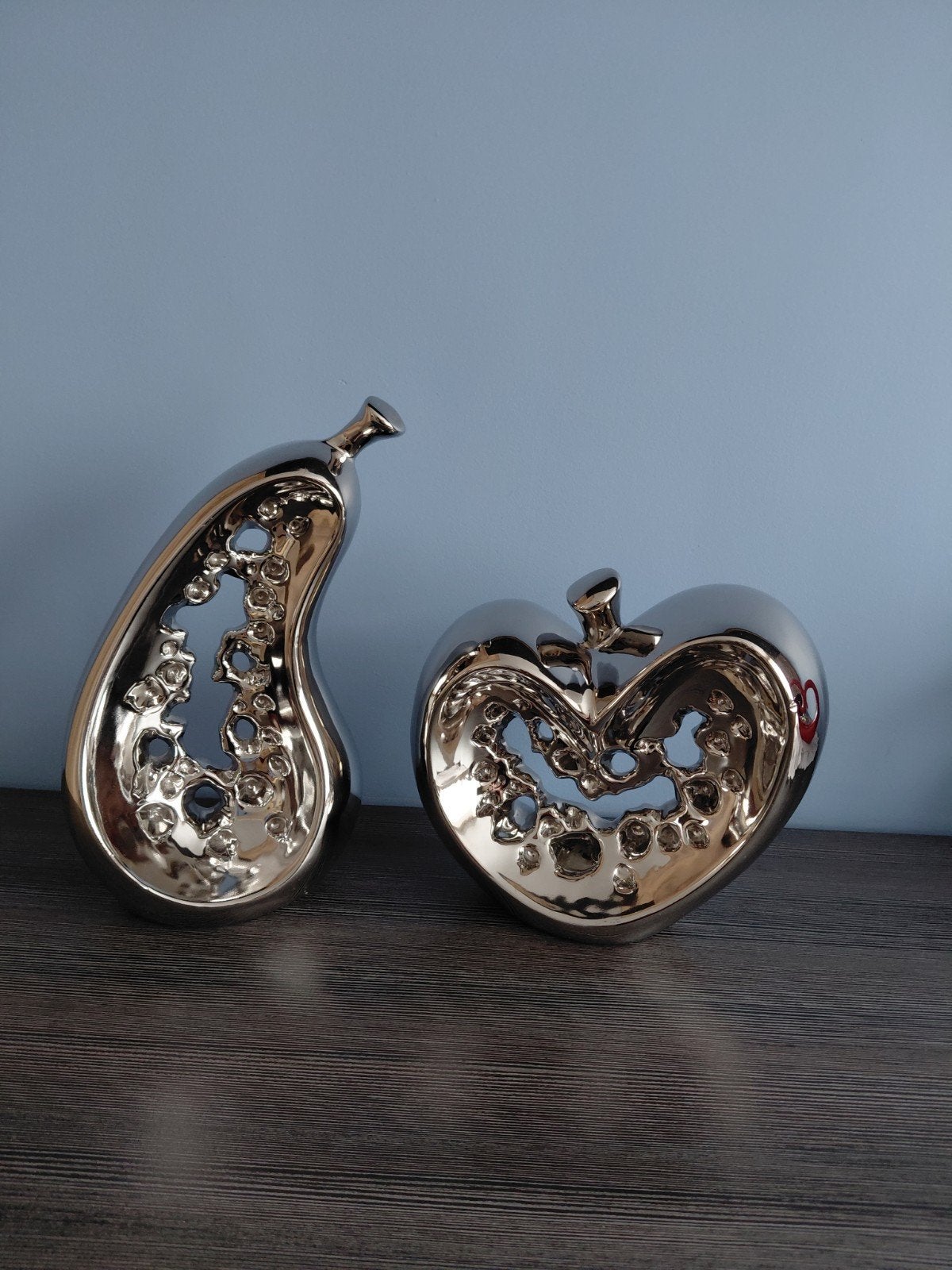 Lot de 2 figurines de décoration ( Pomme et pomme ), Enlèvement, Comme neuf