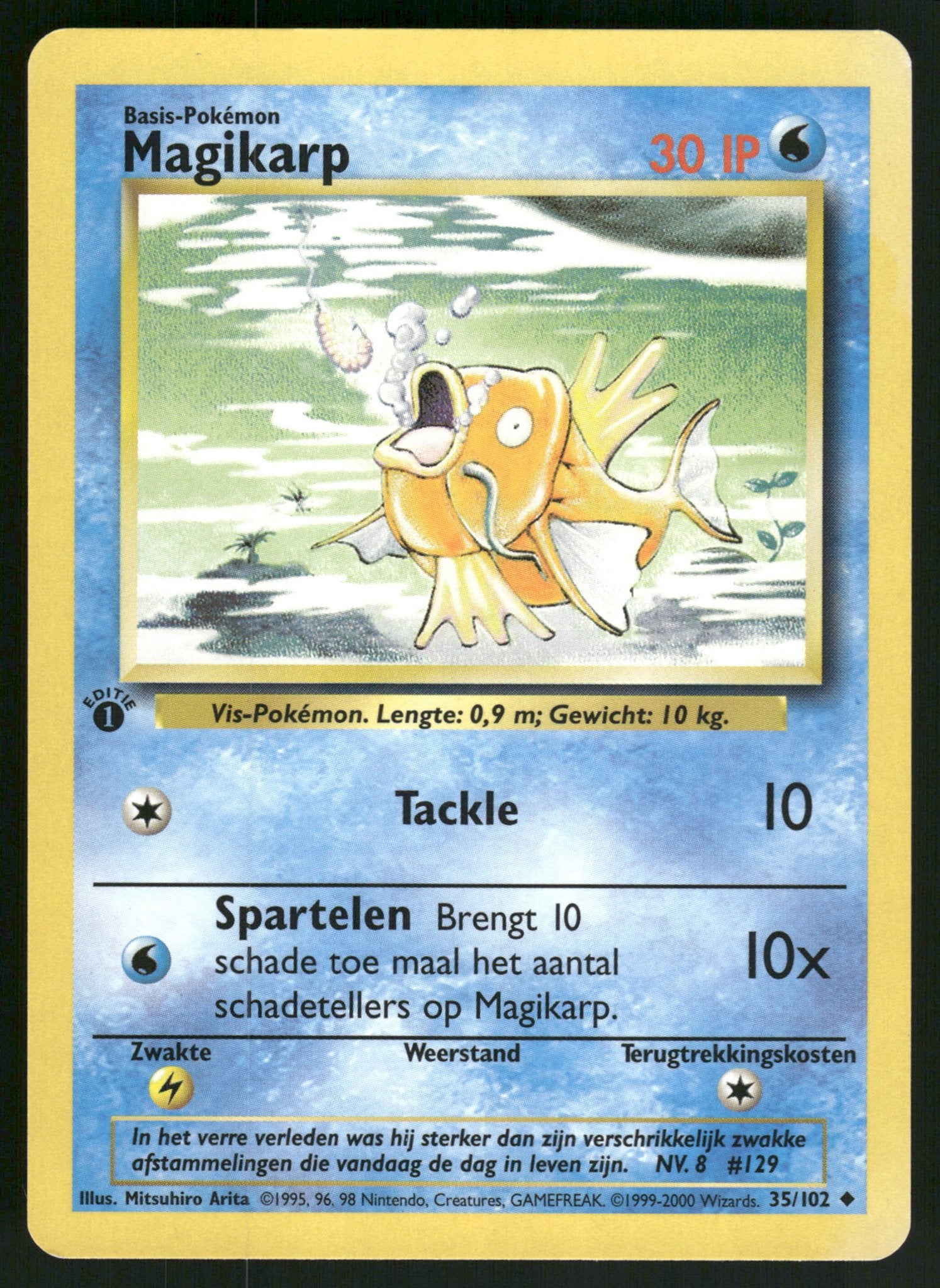Magikarp 35/102 - Base (1st edition) (NL) (NM), Verzenden