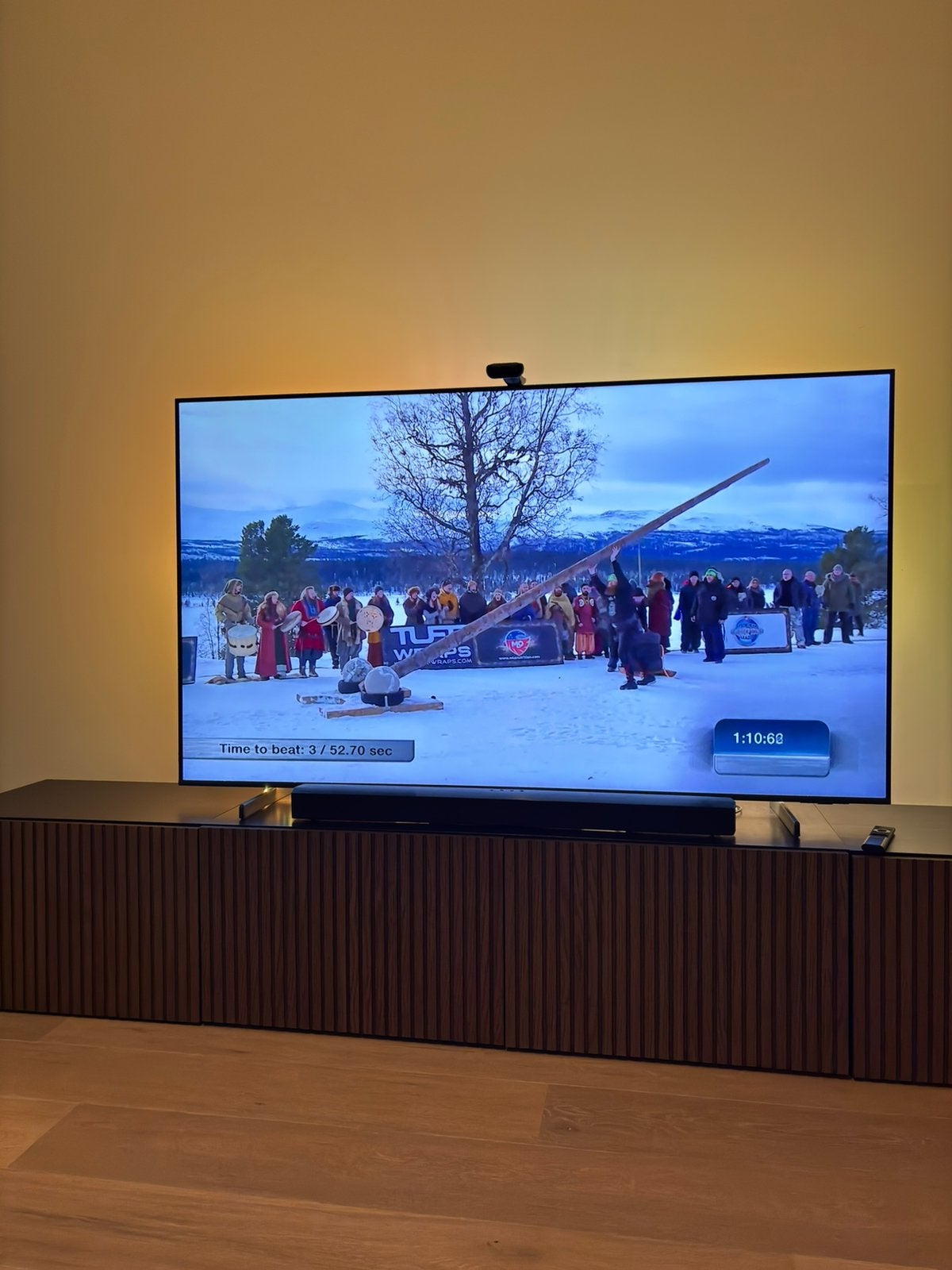 Meuble/meuble TV IKEA — placage en chêne teinté brun noir, Enlèvement, Comme neuf
