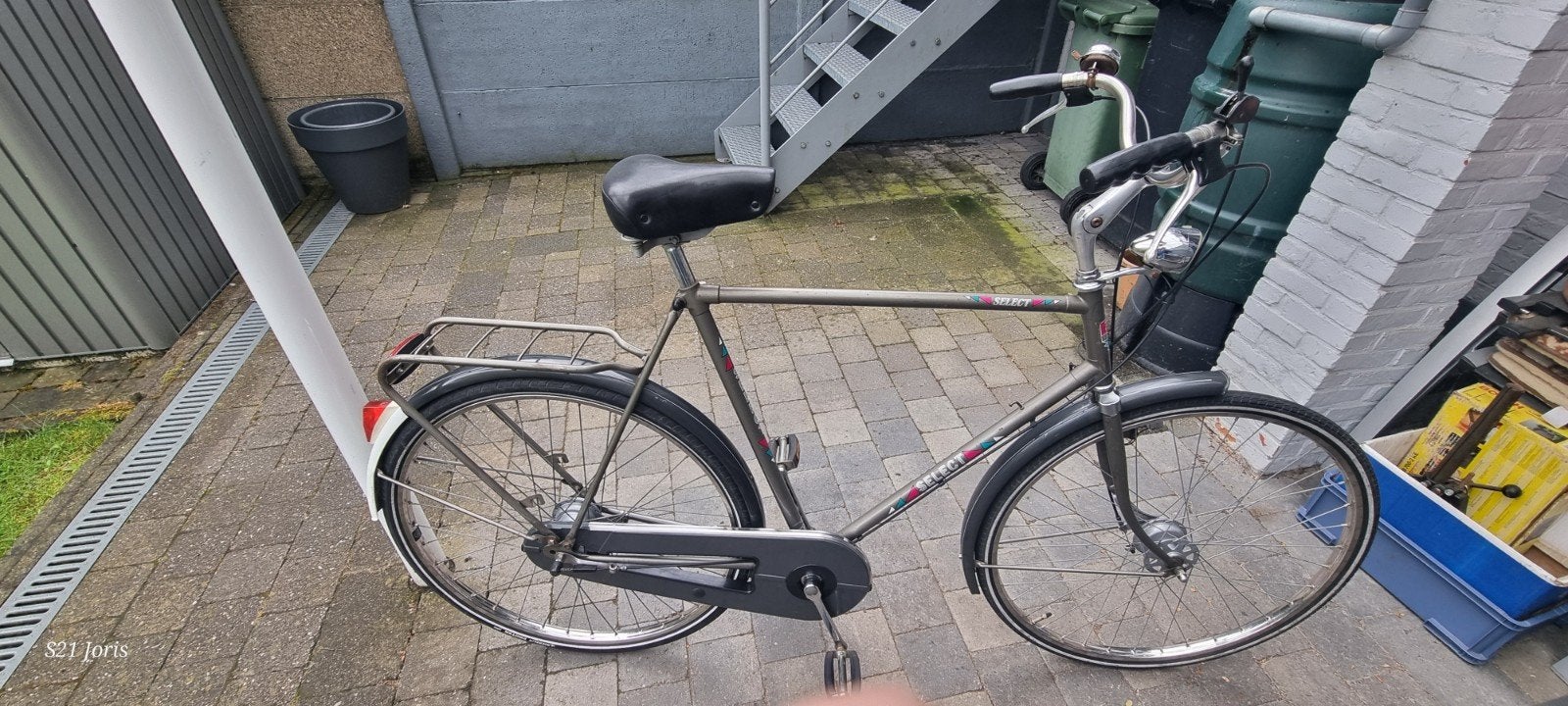Herenfiets, Gebruikt, Versnellingen, 57 tot 61 cm, Trommelrem