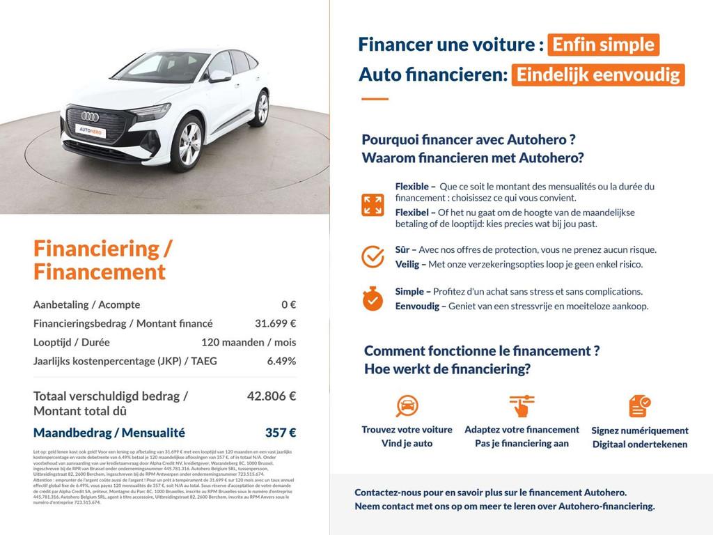 Audi Q4 e-tron 40 e-tron (bj 2023, automaat), Auto's, Automaat, Achterwielaandrijving, Gebruikt, Zwart