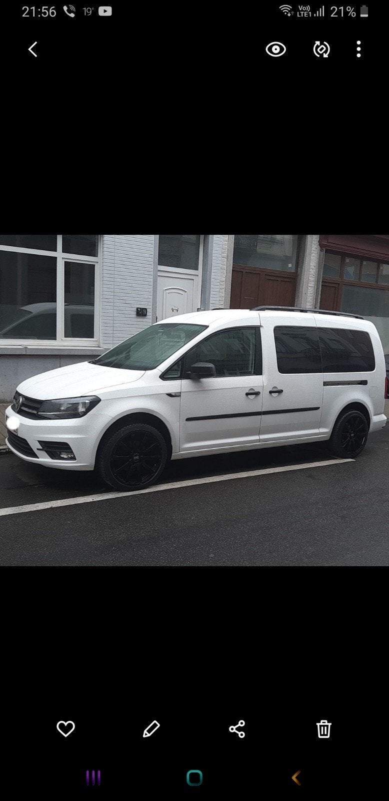 Wv Cadi 2016,2000 Disel,210 000 km5 Place utilitaire
