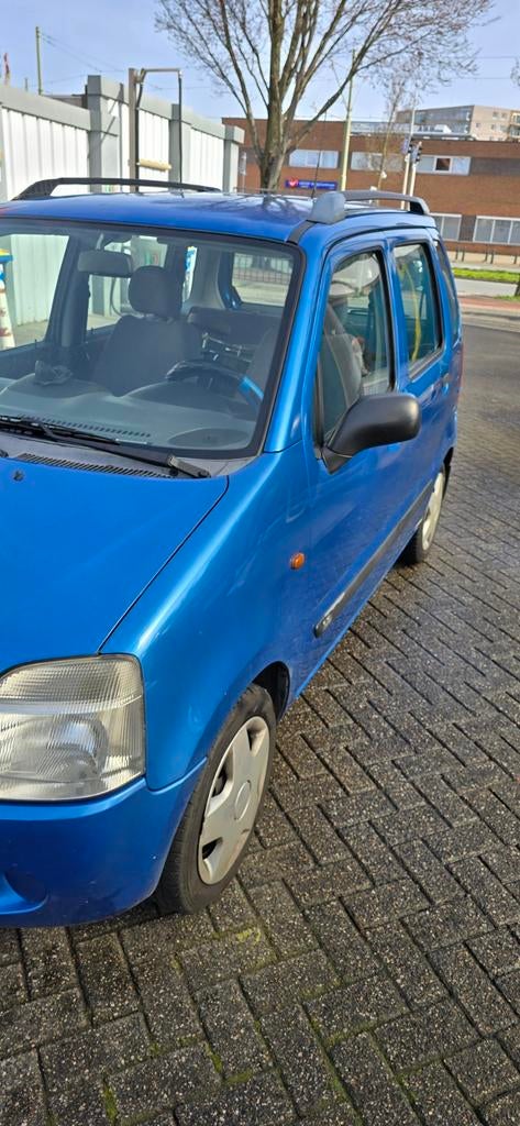 Suzuki Wagon R+ 1.3 Aut 2002, Auto's, Stof, 4 cilinders, Blauw, Particulier