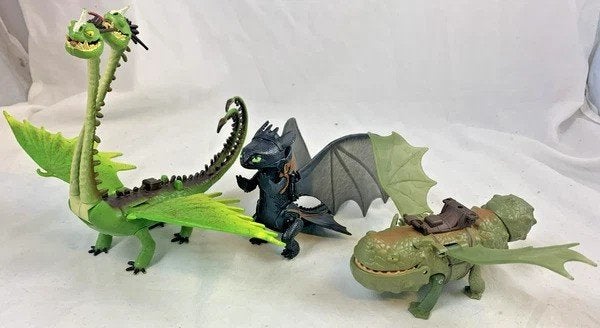 Hoe tem je een draak Actiefiguren Set Tandloos Kotz Braak, Zo goed als nieuw, Dragons, Figuren, Complete set