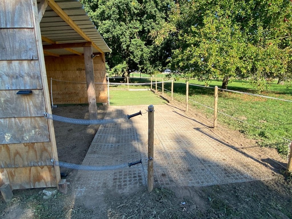 Stal en weidegang, Mise à l'étable, 1 cheval ou poney