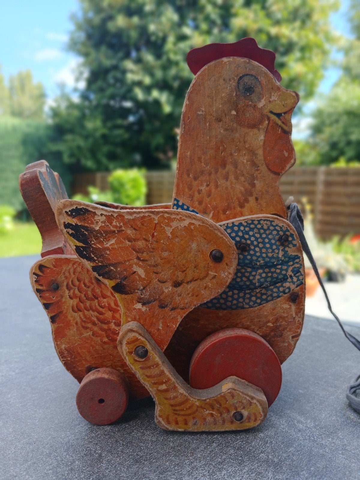 Poule vintage Katy Kackler The Red Hen, Enlèvement ou Envoi
