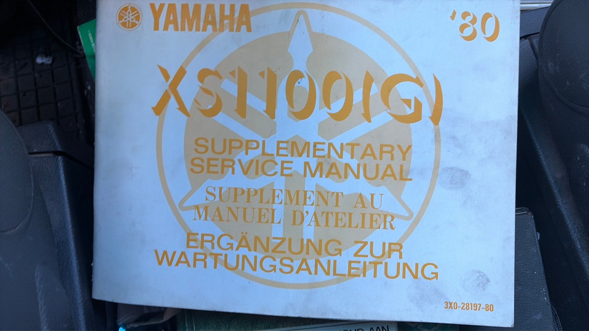 Manuel supplémentaire original de la Yamaha XJ650 (G) '80, Enlèvement