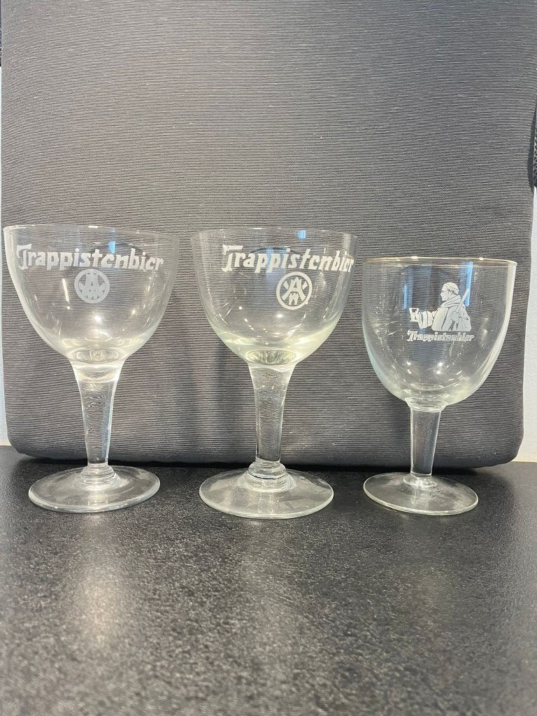 Lot de 6 verres trappistes, Collections, Enlèvement, Utilisé, Verre ou Verres, La Trappe