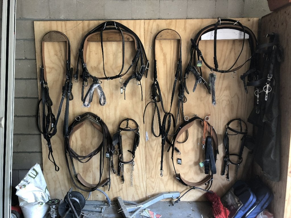 dubbelspantuig Eurotech synthetic COB, Dieren en Toebehoren, Paarden en Pony's | Hoofdstellen en Tuigage, Ophalen, Ideal Equestrian