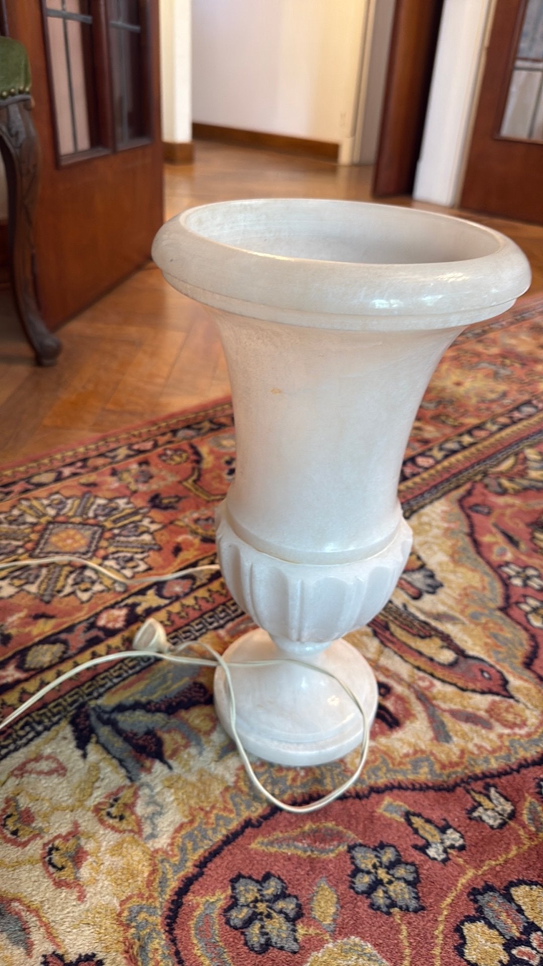 Lampe en albatre, Enlèvement, Comme neuf