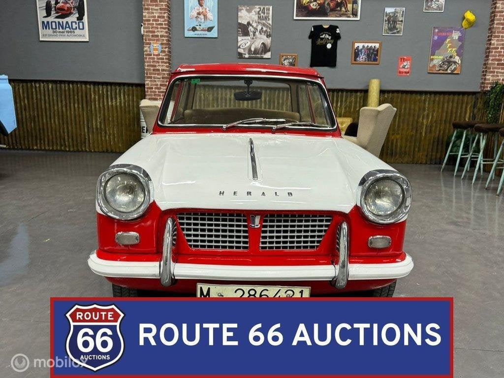 Triumph Herald 1200 | 1961 | Route 66 Auctions, Achat, Entreprise, Boîte manuelle, Triumph