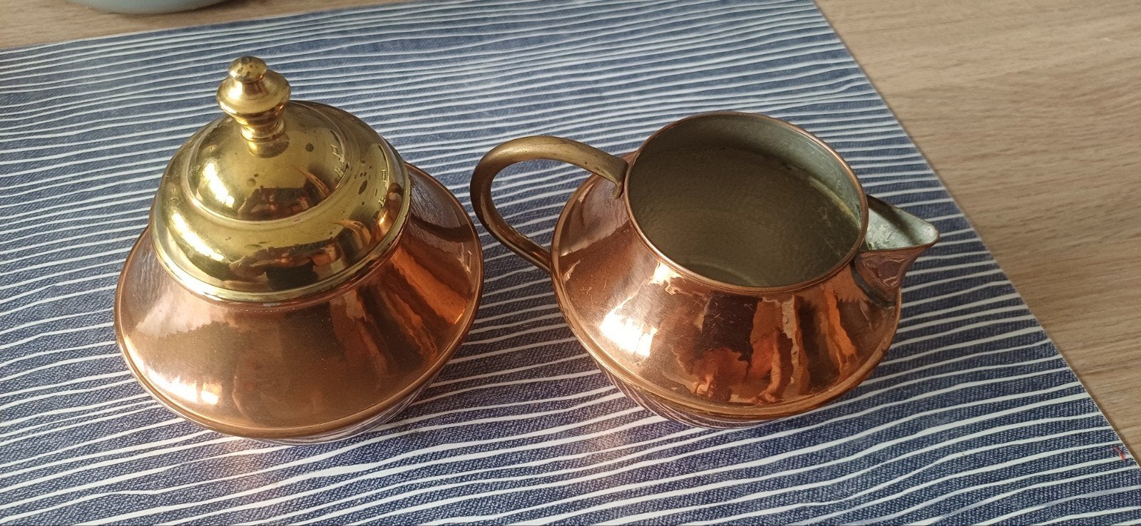 melkkan en theepot koper, Enlèvement ou Envoi, Cuivre