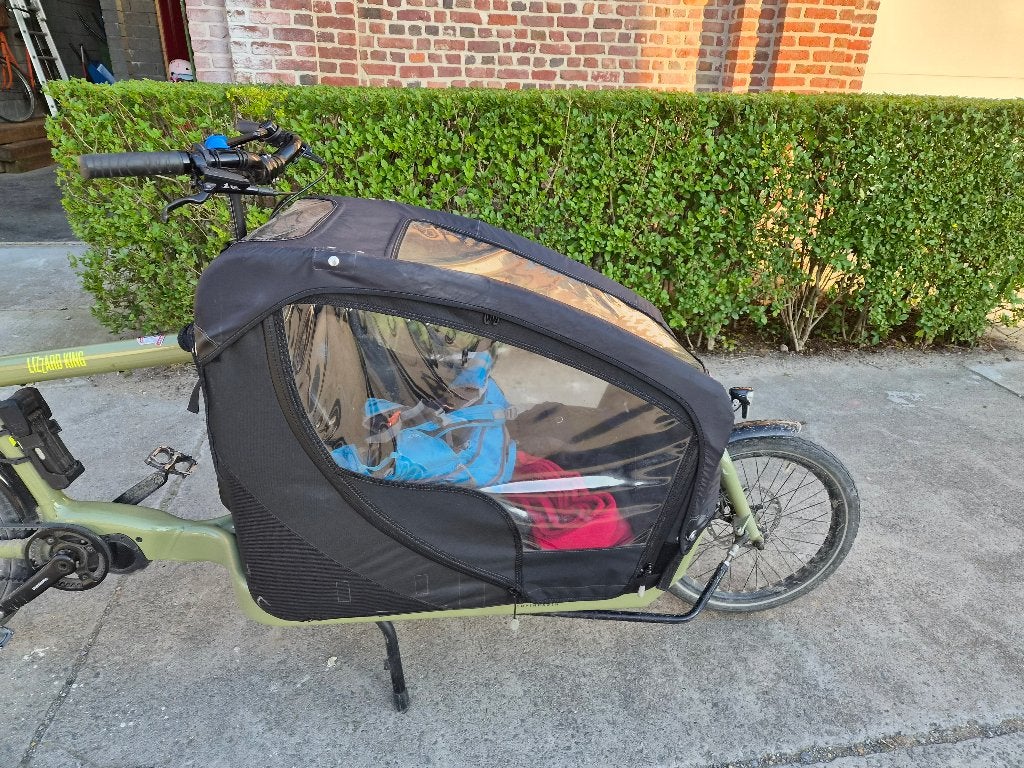 Canopy voor de Bullitt cargo bike, Gebruikt, Huif, 2 kinderen, Ophalen