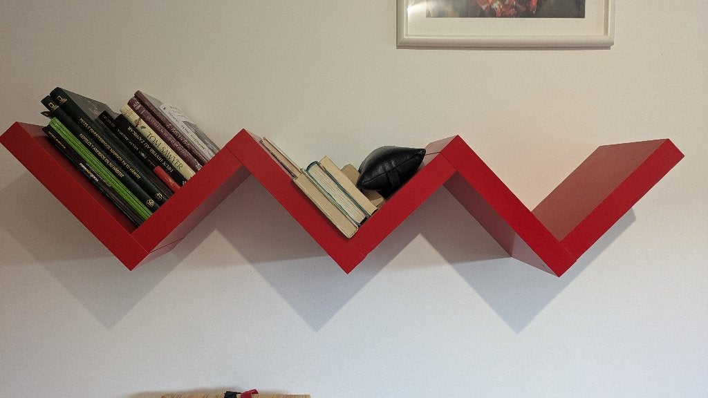 Étagère rouge Ikea, Maison & Meubles, Enlèvement, Comme neuf, Étagère, Bois