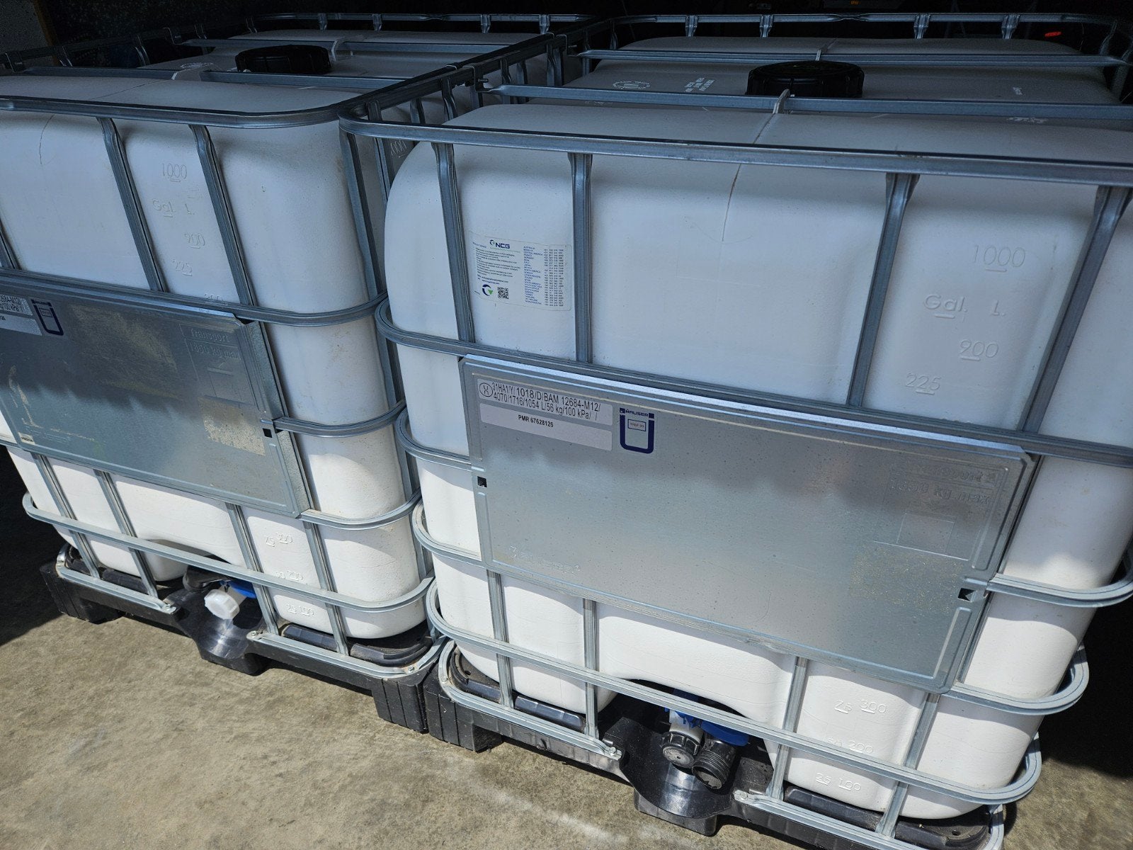 IBC 1000L, Enlèvement