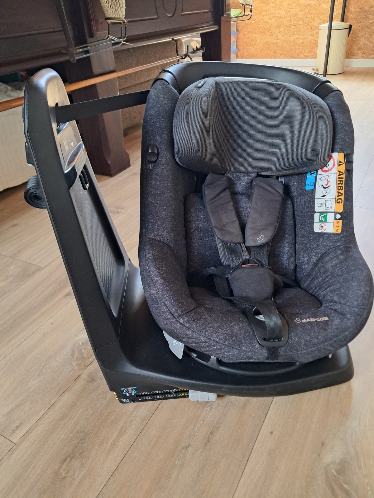 Maxi-Cosi AxissFix i-Size Autostoeltje - 360 draaibaar, Ophalen, Verstelbare rugleuning, Gebruikt, Isofix