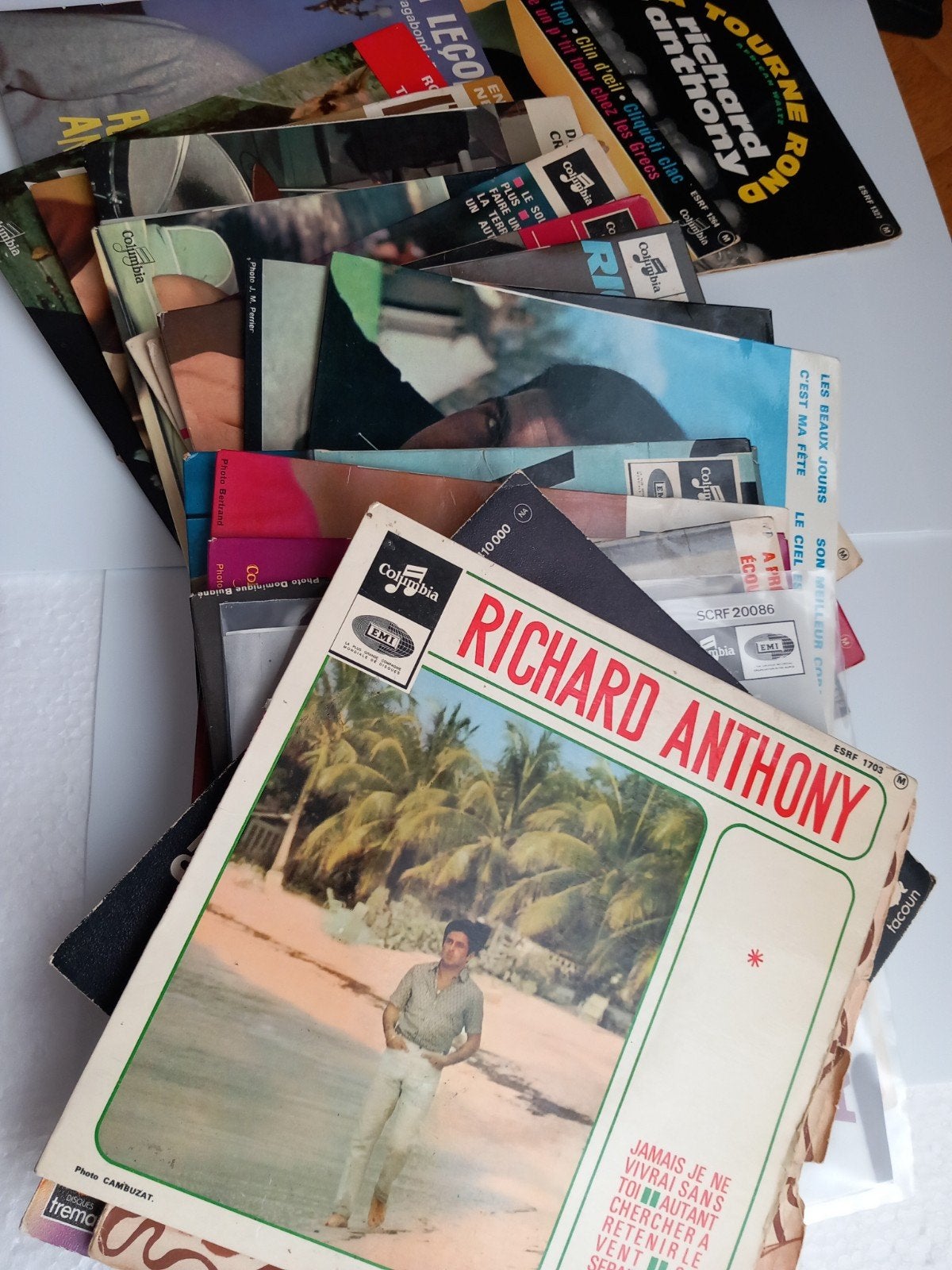 RICHARD ANTHONY. SIXTIES. 10 X EP 45T, EP, Enlèvement ou Envoi, EP