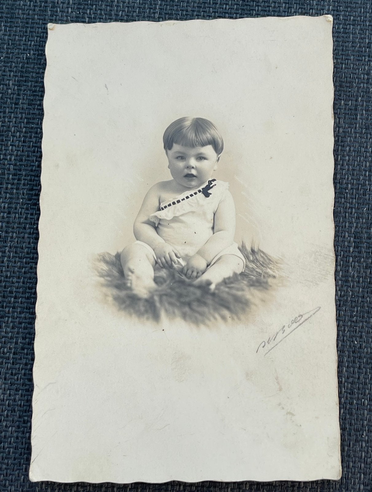 Originele Antieke RPPC Babyportret (ca. 1920-1930), Ophalen of Verzenden, Zo goed als nieuw, Foto
