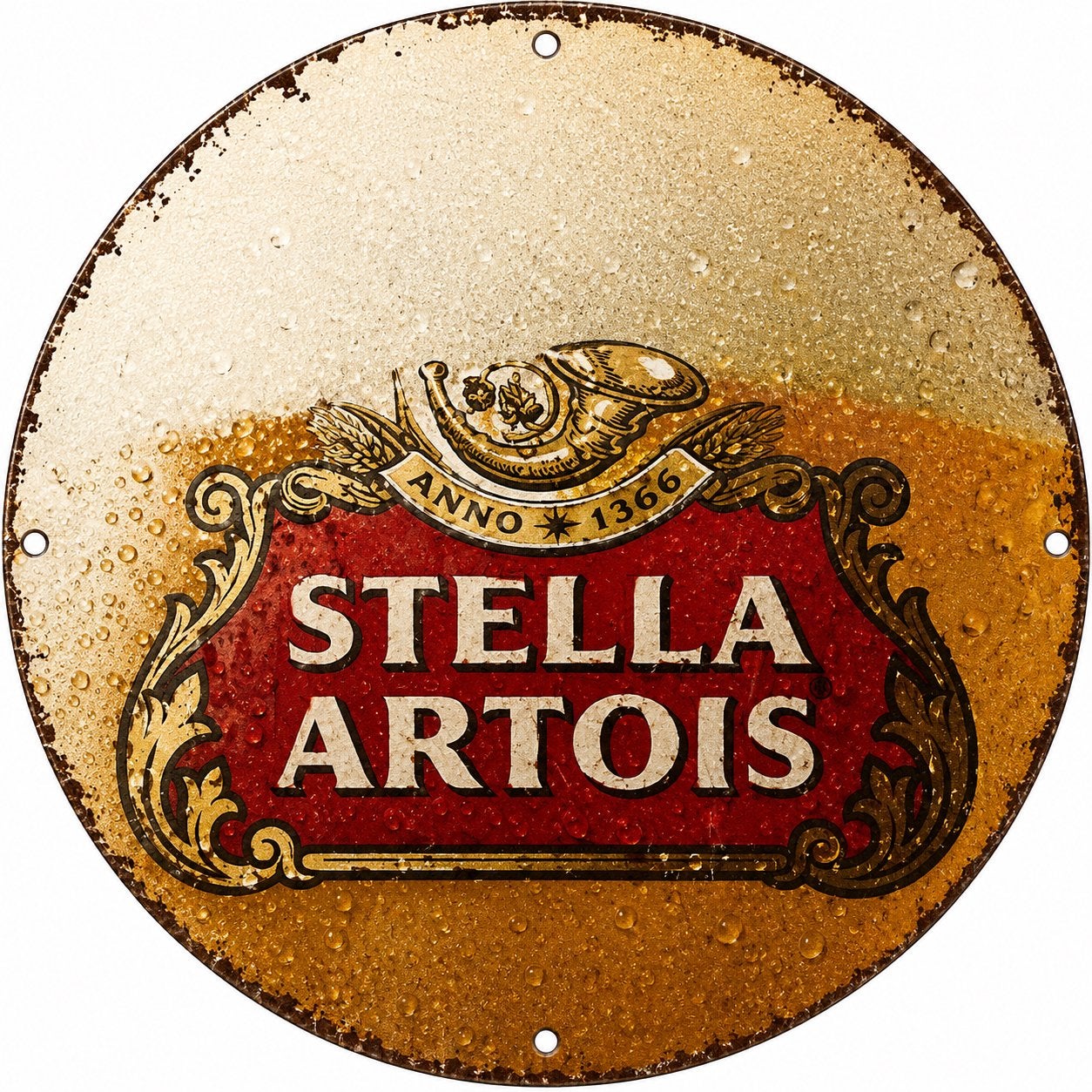 Metalen reclamebord Stella Artois 2 - retro vintage mancave, Ophalen of Verzenden, Nieuw, Reclamebord, Plaat of Schild, Stella Artois