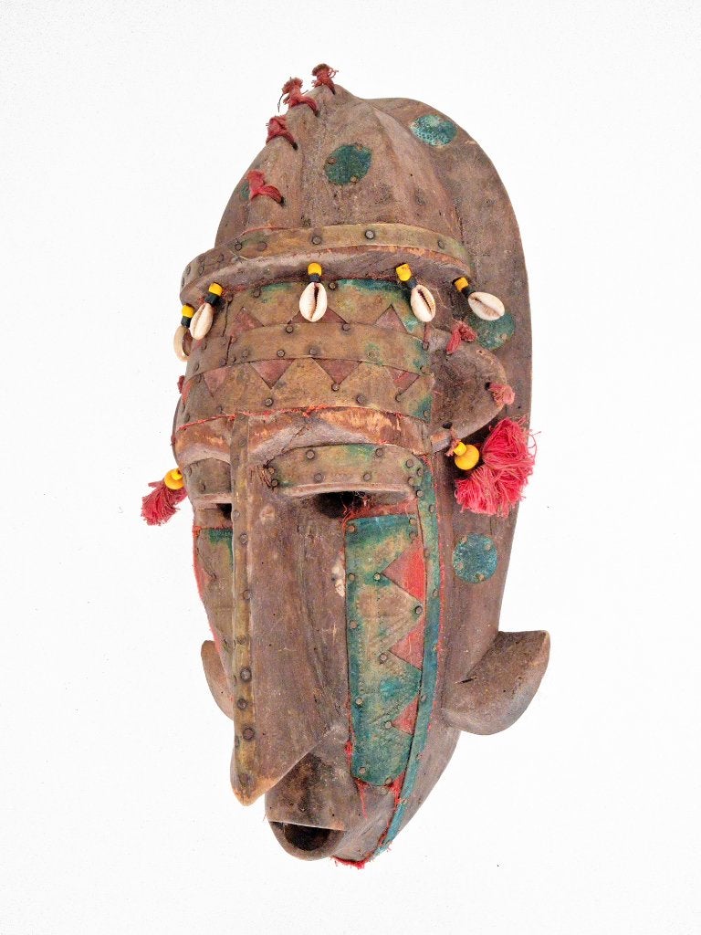 Masque Marka Burkina Faso Mali, Antiquités & Art, Afrique, Enlèvement ou Envoi, Peint, 48 cm