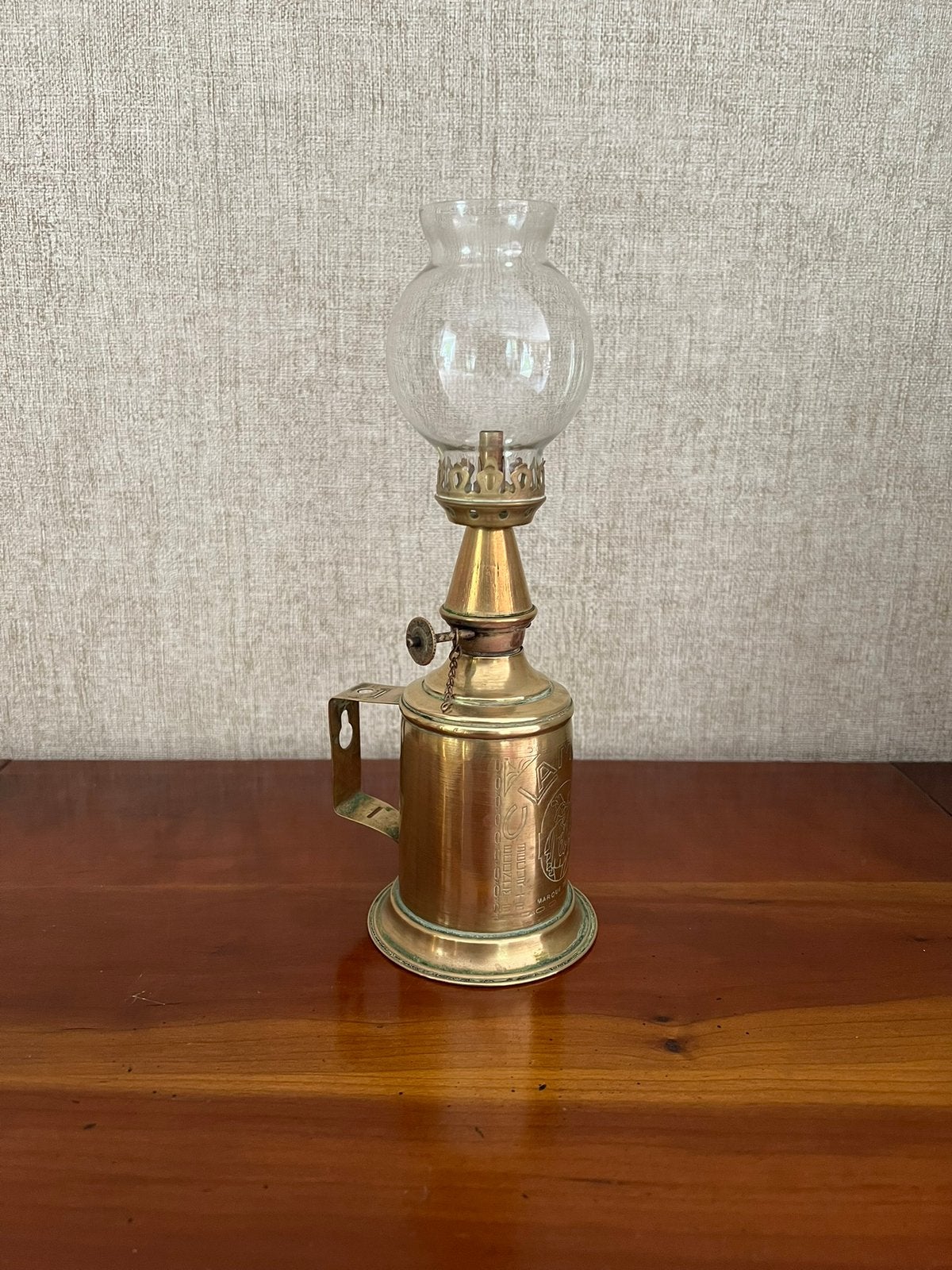 Old Clamfor olielamp compleet met messing, Antiek en Kunst, Antiek | Verlichting, Ophalen