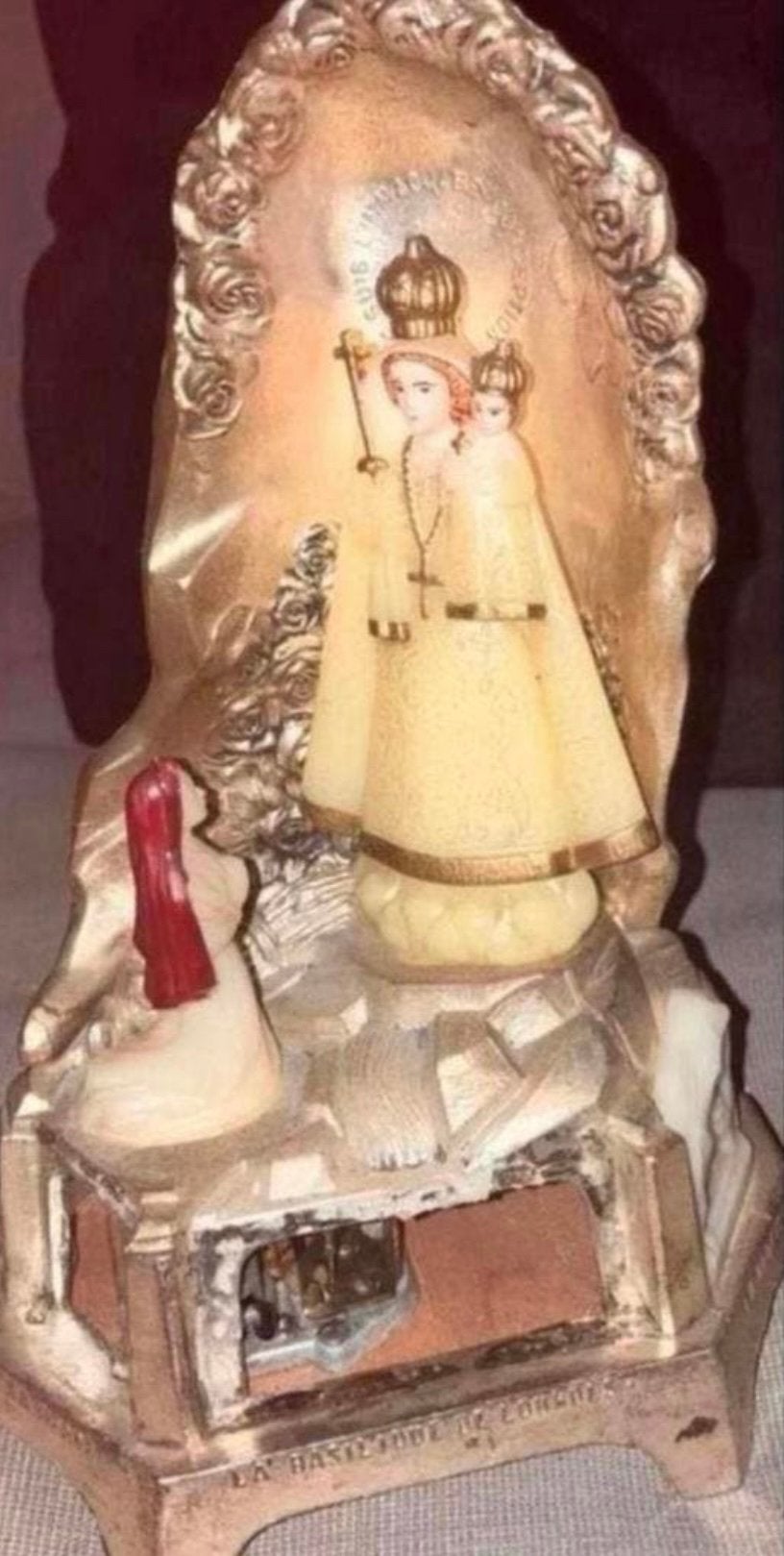 Religieuze LOURDES speeldoos met lieflijk geluid mooi !!!, Ophalen of Verzenden