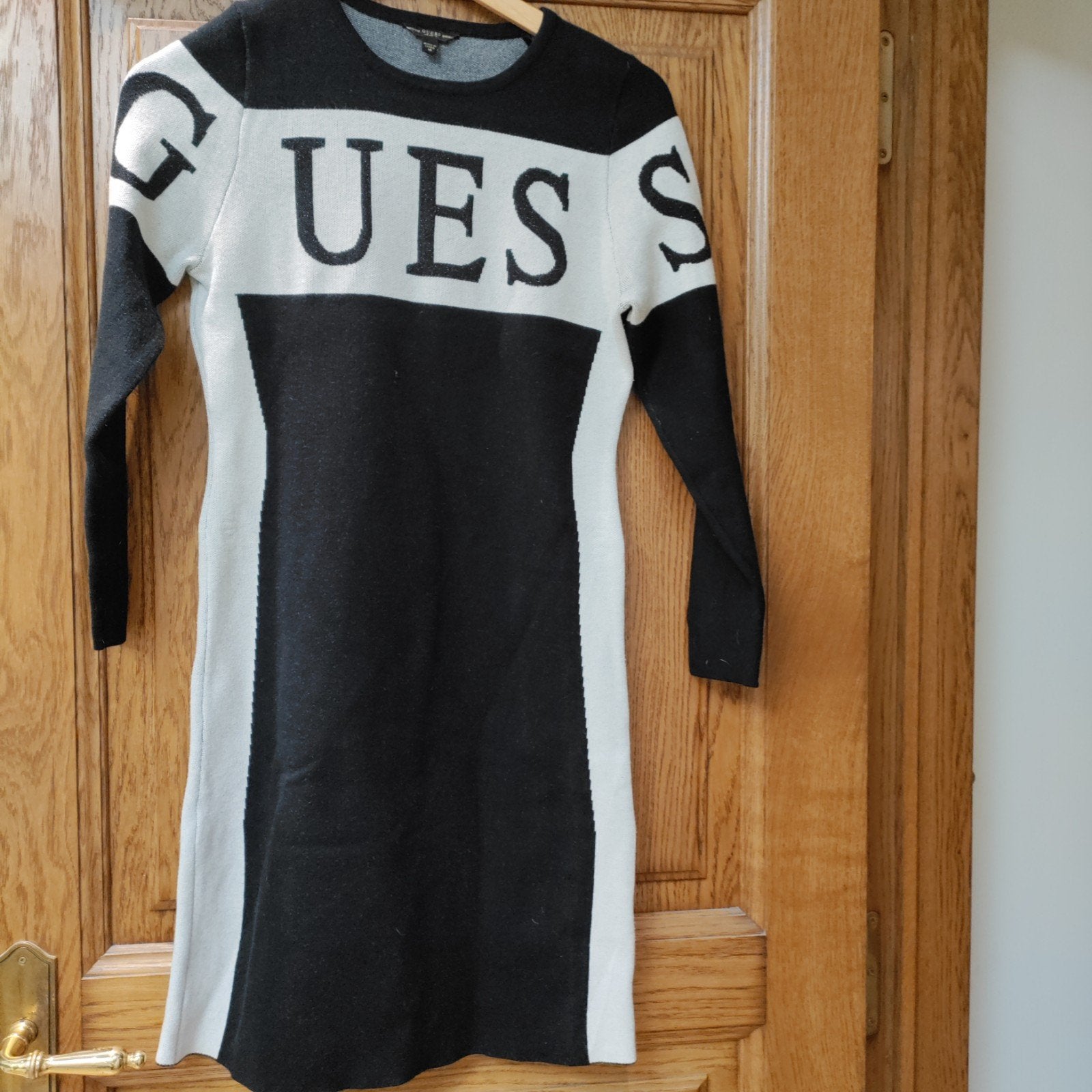 guess kleedje maat l, Kleding | Dames, Jurken, Ophalen, Guess, Zwart, Maat 42/44 (L)