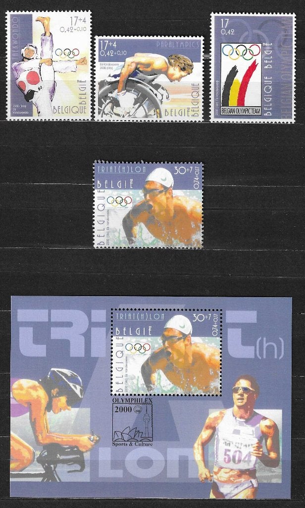 Belgique OPC 2908-11 + Jeux Olympiques BL86 **, Neuf, Enlèvement ou Envoi, Non oblitéré, Jeux olympiques