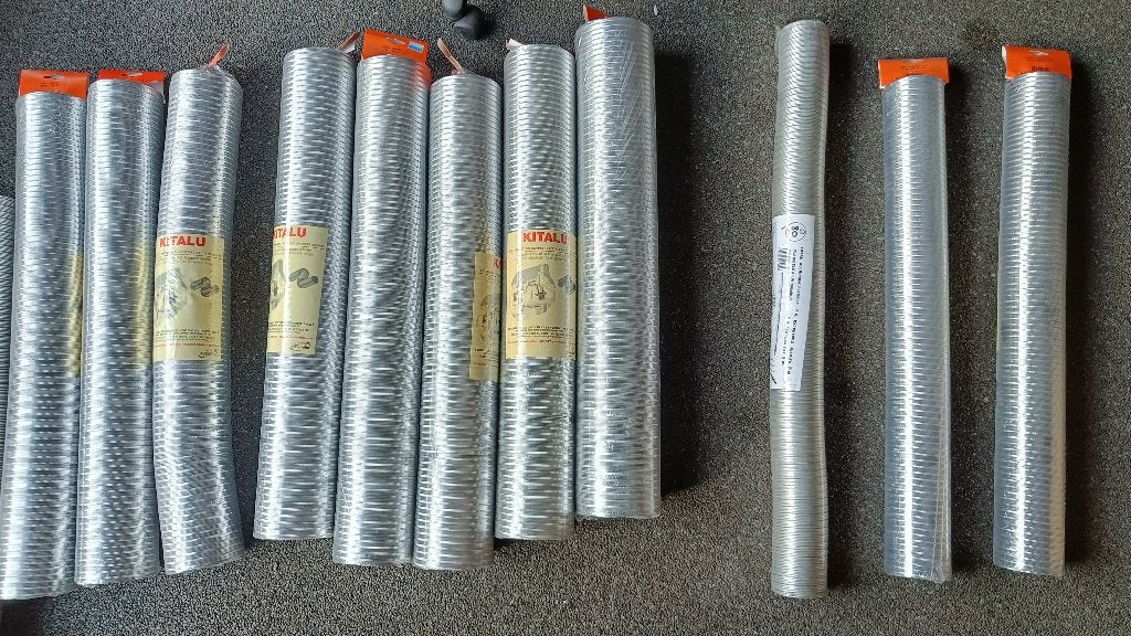 nieuwe aluminium flexibele afvoerbuizen, Ophalen, Nieuw