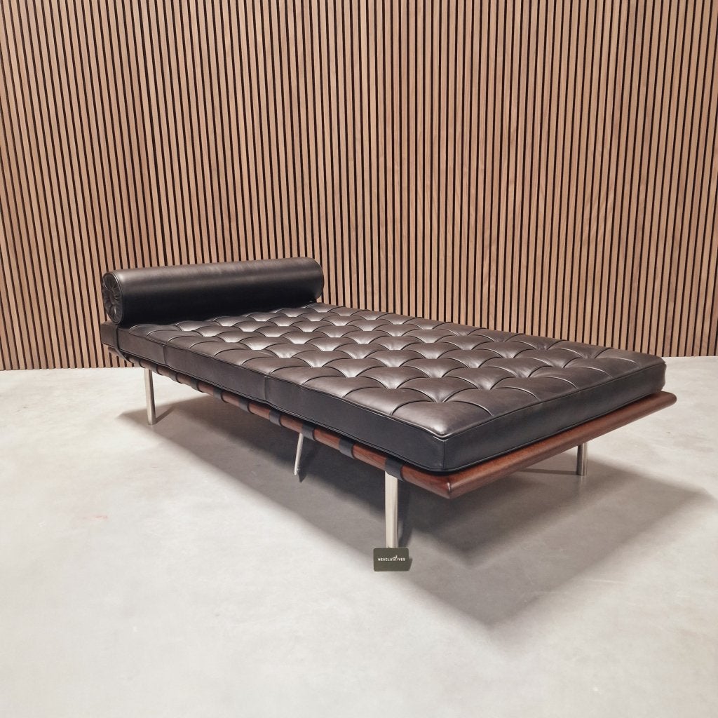 Knoll Barcelona Daybed -  Zwart Klassiek