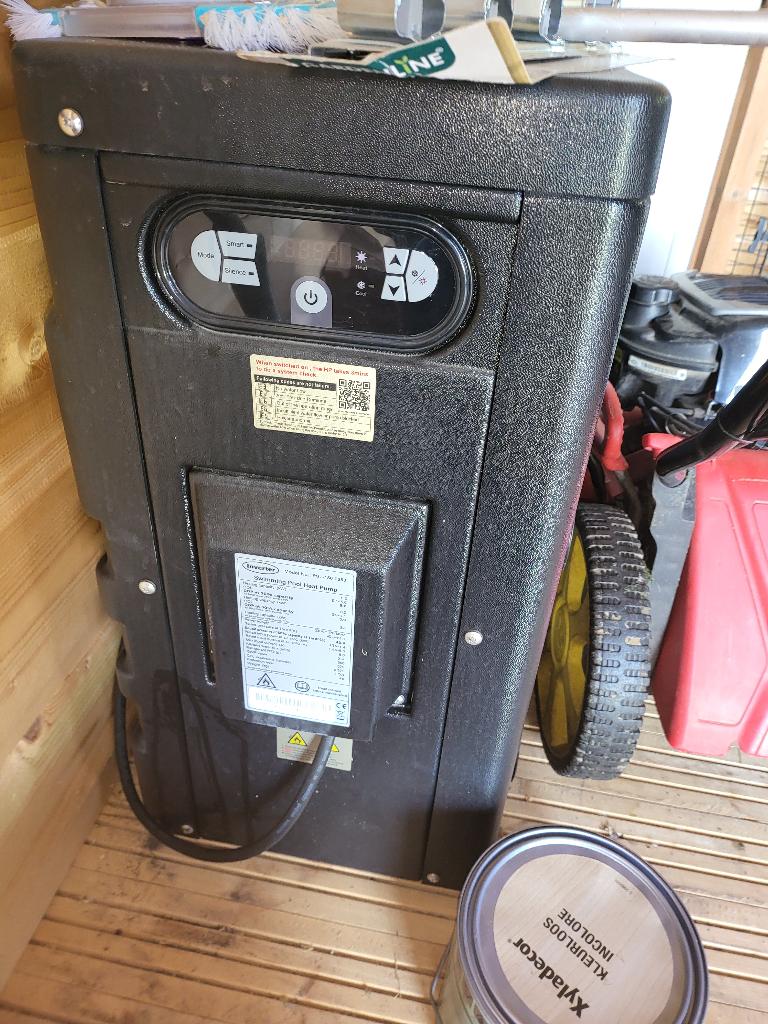 Zwembad met zandfilter en warmtepomp, 300 cm ou plus, Rond, Comme neuf, Enlèvement