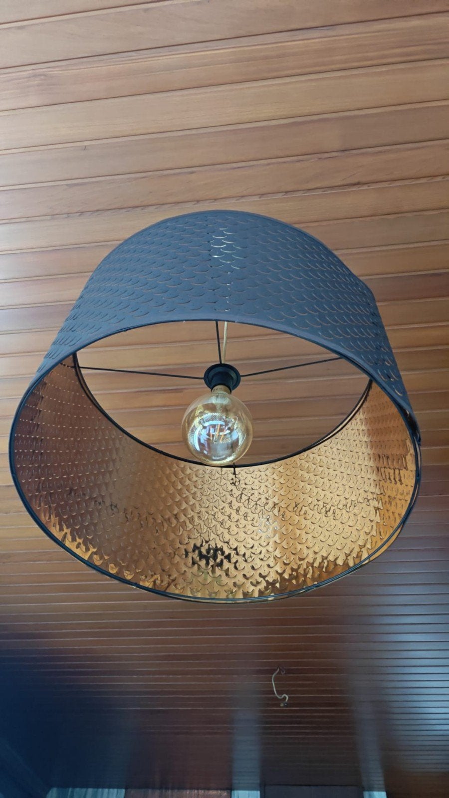 Hang lampenkap, Huis en Inrichting, Lampen | Lampenkappen, Ophalen, Zwart