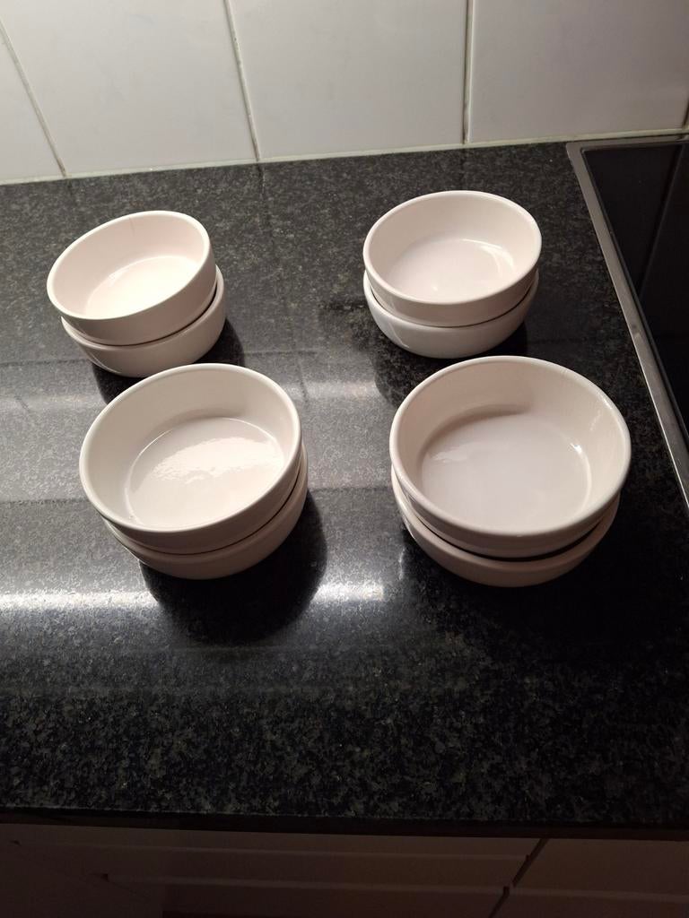 Set van 8 stenen potjes geglazuurd, Enlèvement