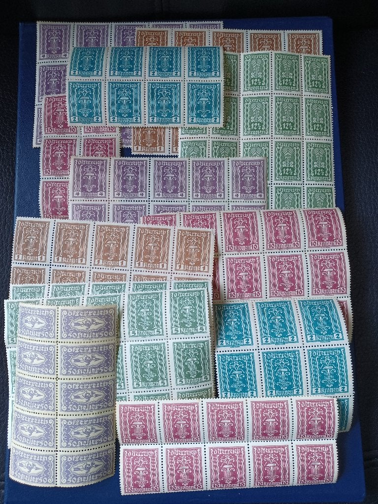 Timbres d'Autriche, Enlèvement ou Envoi, Non oblitéré