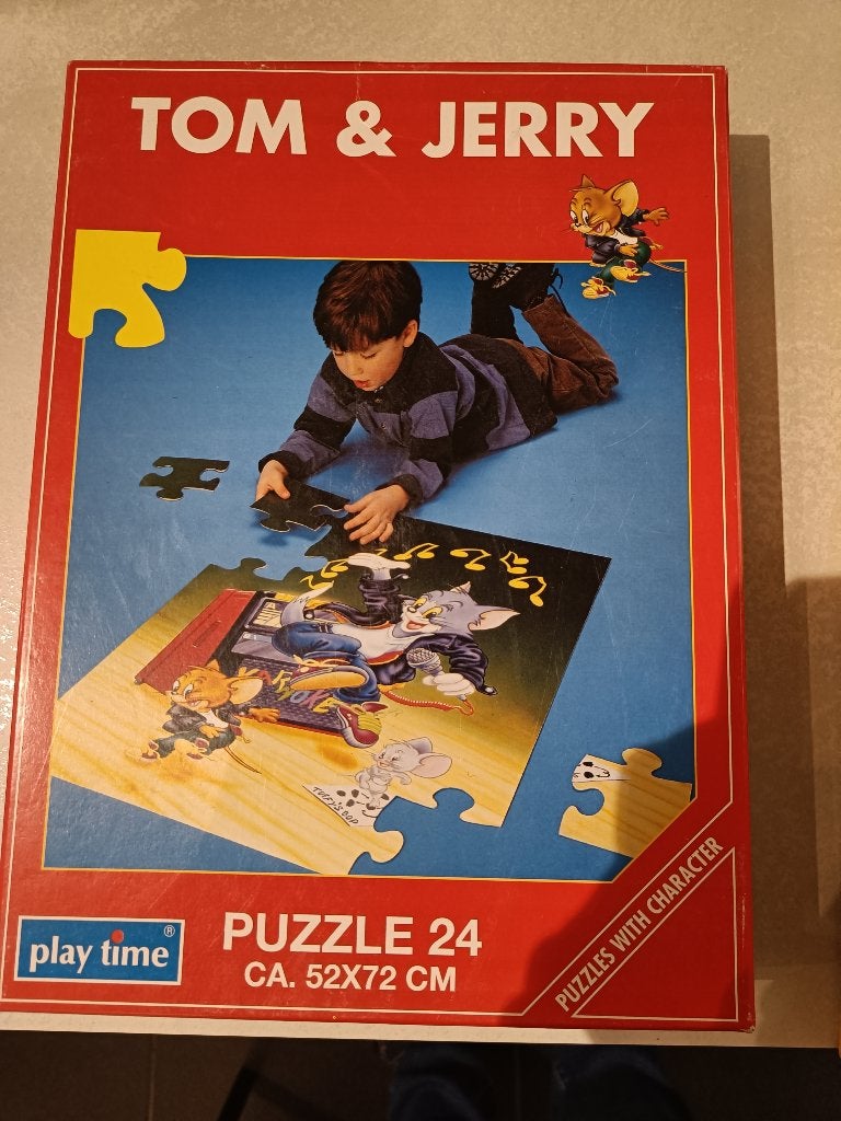 vloerpuzzel 'Tom & Jerry', Enlèvement ou Envoi, 10 à 50 pièces, Comme neuf, 2 à 4 ans