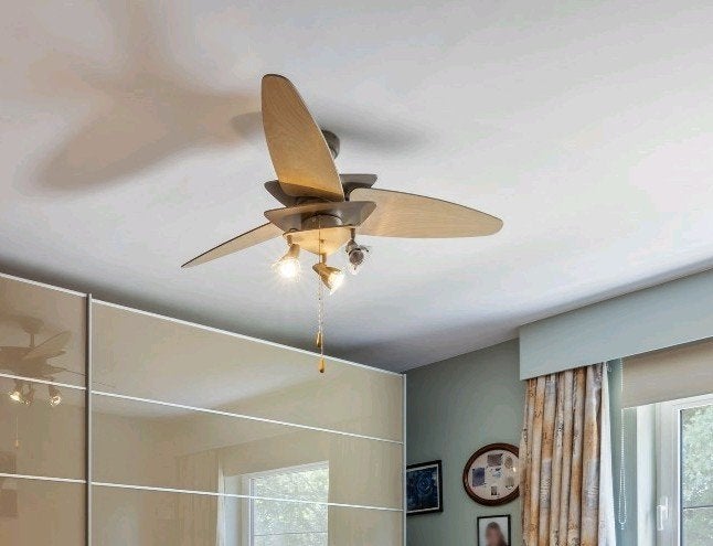 Plafondventilator met spots, Electroménager, Enlèvement, Utilisé, Ventilateur de plafond