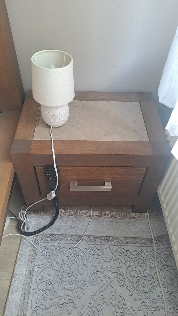 Modern Eiken slaapkamer, Huis en Inrichting, Slaapkamer | Complete slaapkamers, Zo goed als nieuw, Tweepersoons, Ophalen