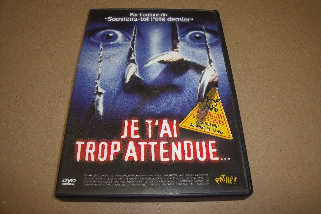 Je t'ai trop attendue..., Cd's en Dvd's, Dvd's | Horror, Ophalen of Verzenden, Frans, Slasher