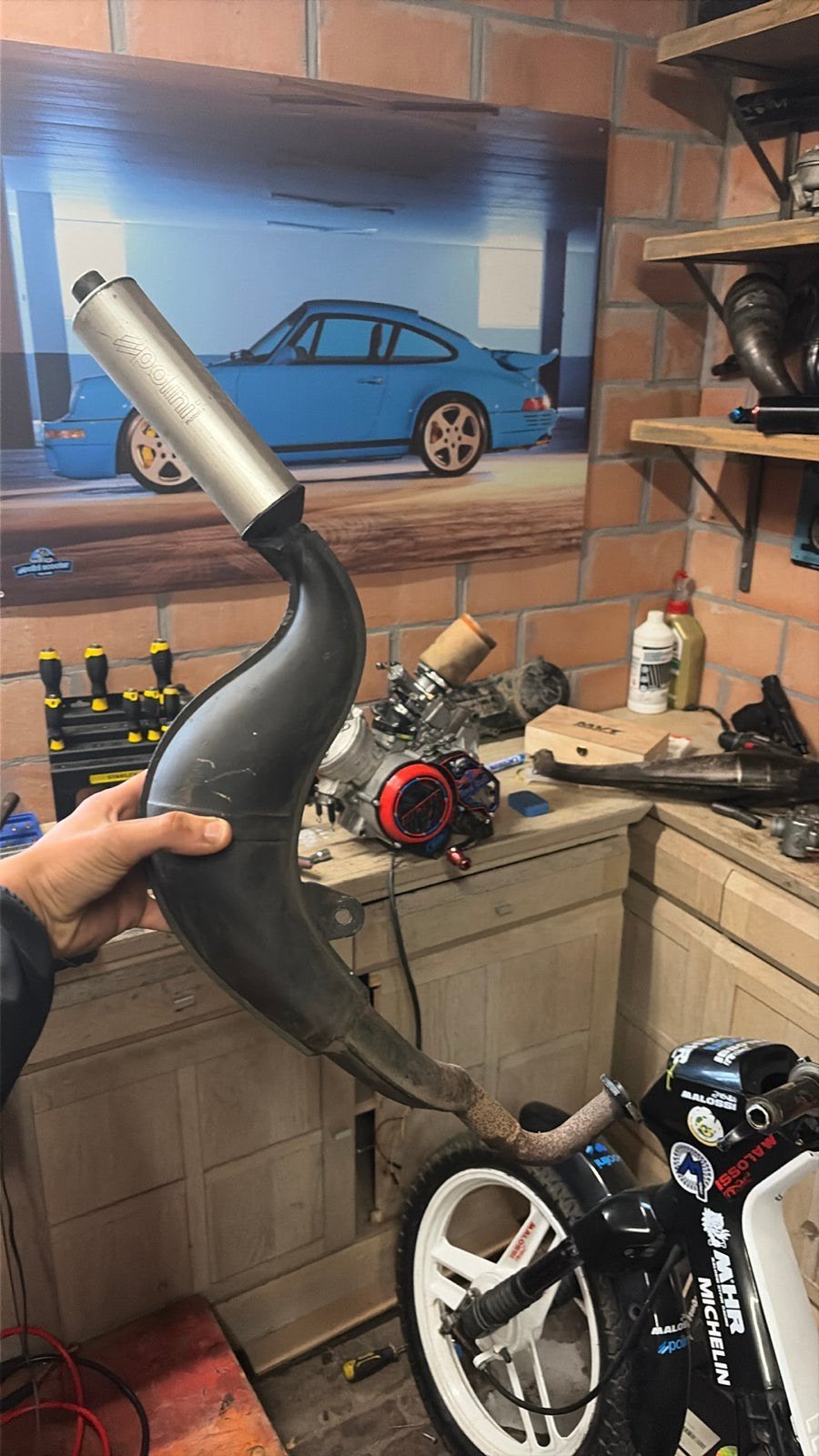 Polini 50cc honda wallaroo uitlaat, Ophalen, Honda