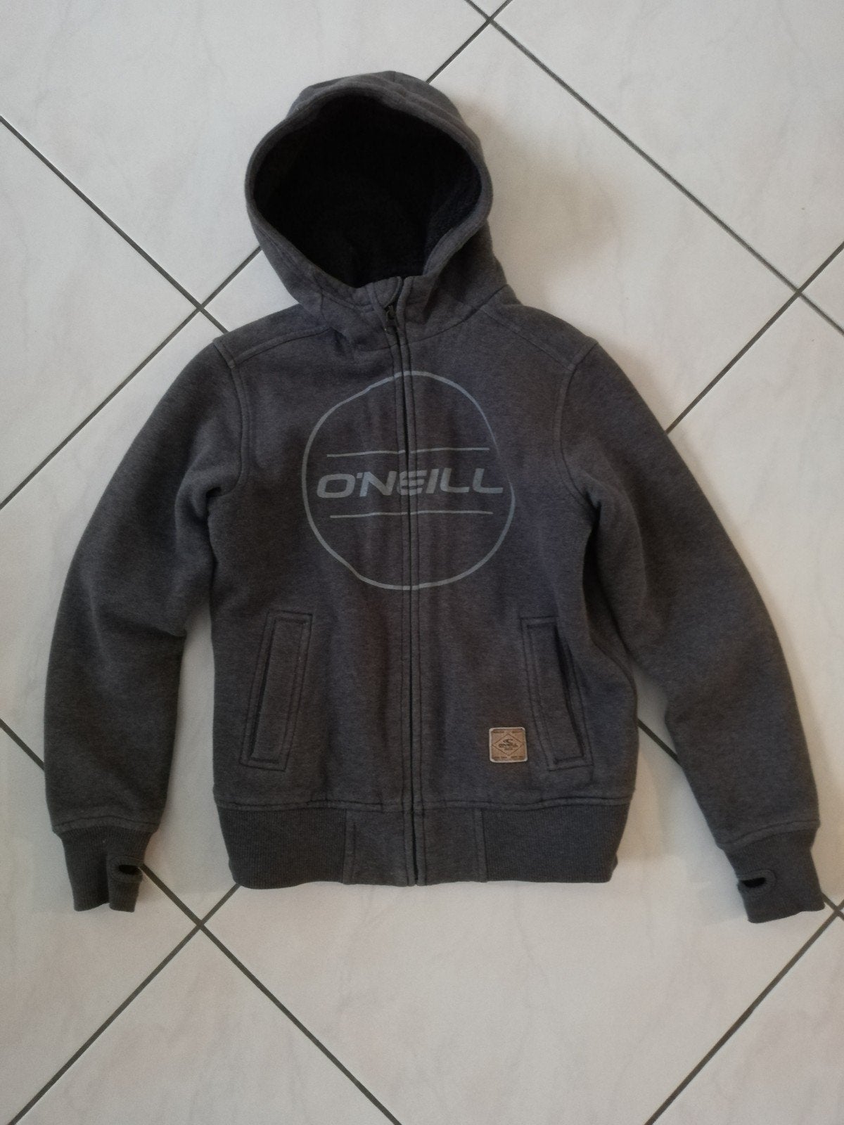 Gilet d'hiver gris O'Neill taille 140, Garçon ou Fille, Enlèvement ou Envoi, Pull ou Veste, O'Neill