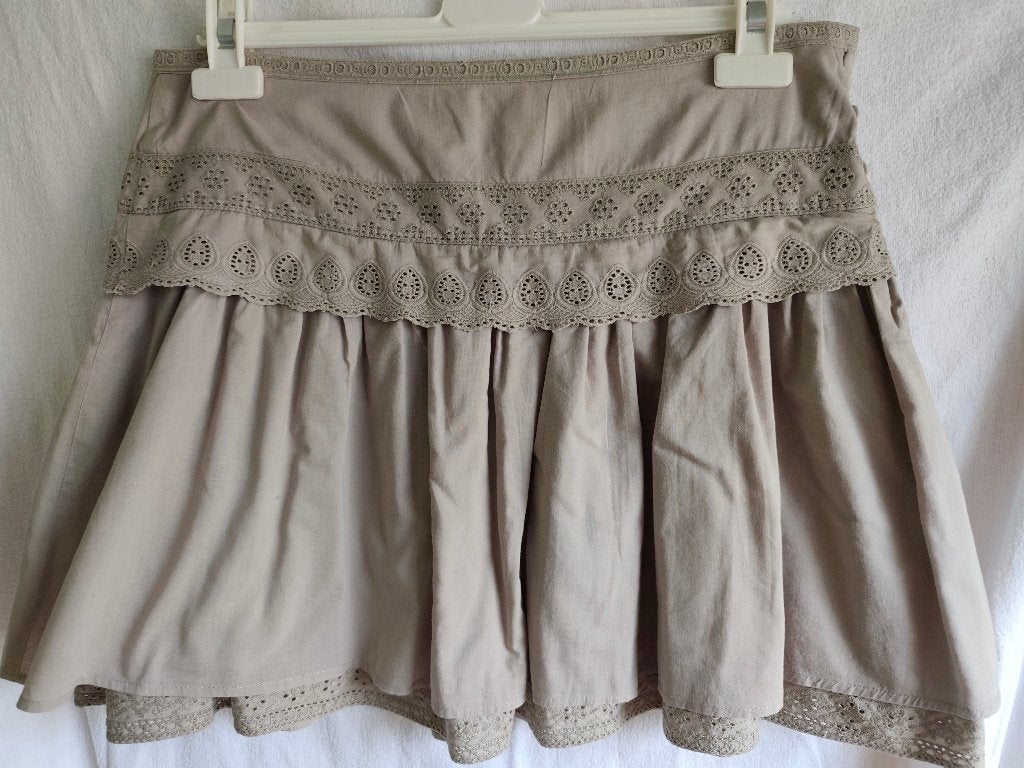Jupe beige "Camaieu". T : 40, Taille 38/40 (M), Camaieu, Comme neuf, Enlèvement