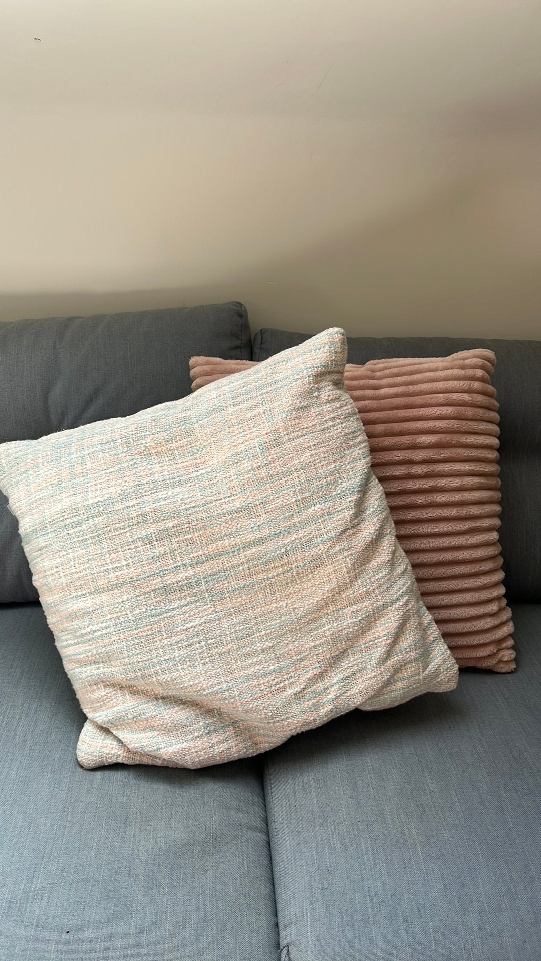 Leuke kussen set, Ophalen, Zo goed als nieuw, Blauw