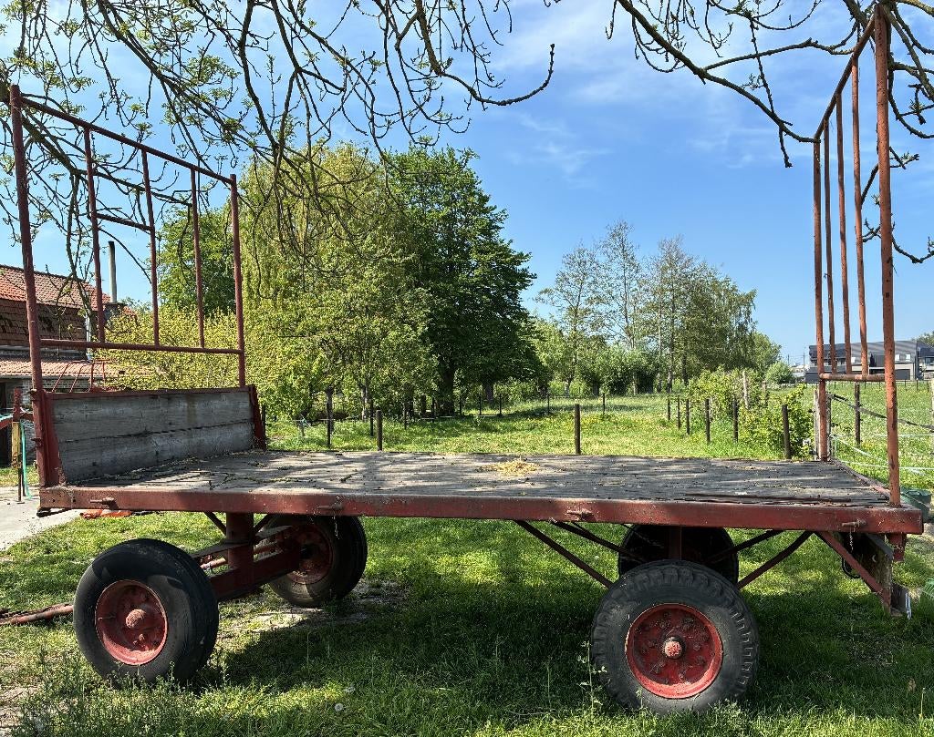 Hooiwagen, strowagen, platte kar, Ophalen