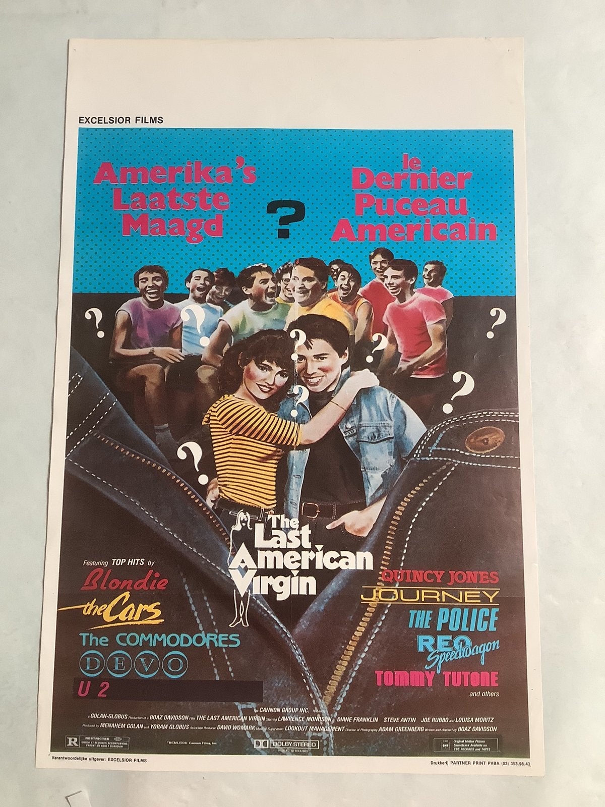 LAST AMERICAN VERGIN   Filmposter  36-54 cm, Verzamelen, Posters, Ophalen, Zo goed als nieuw