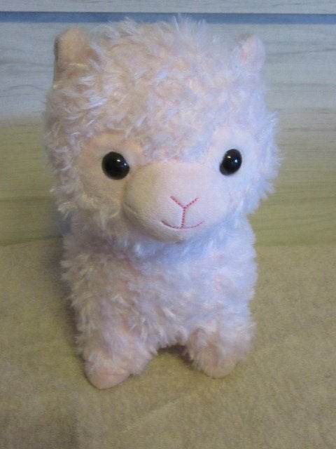 Knuffel: roze alpaca - pluche - knuffelbeer, Kinderen en Baby's, Overige merken, Overige karakters, Overige typen, Ophalen of Verzenden