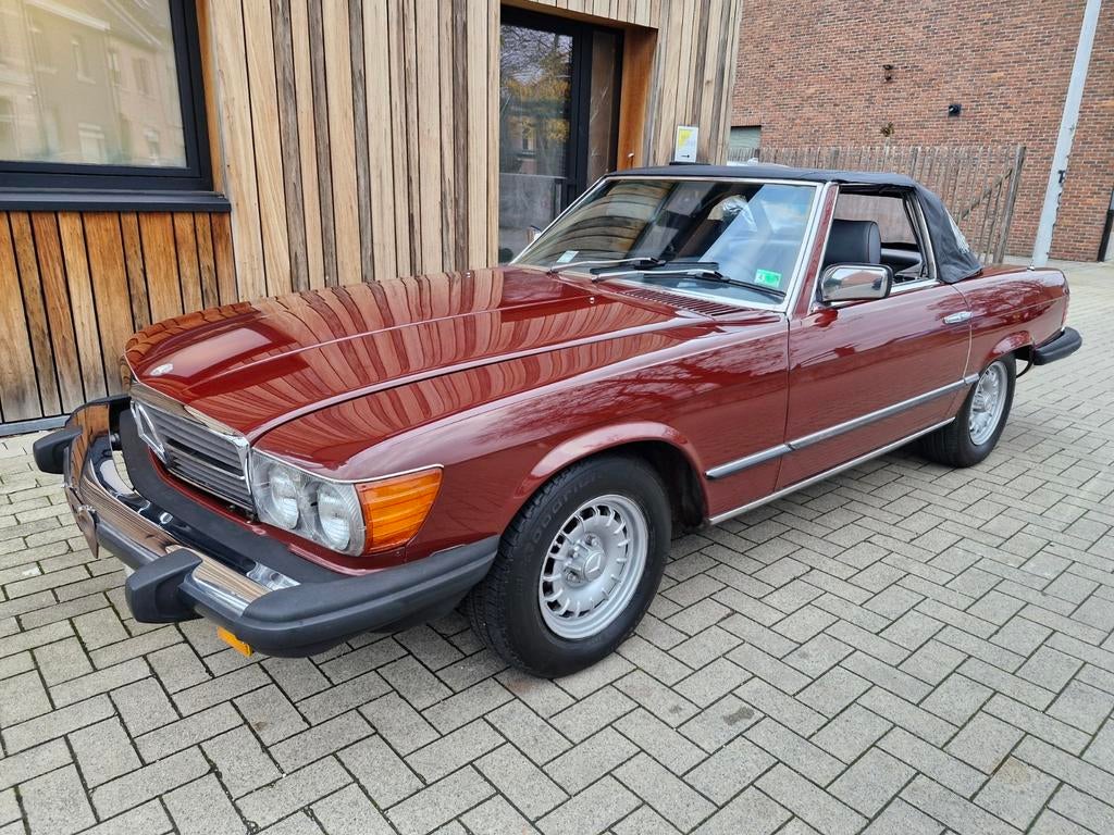 Mercedes-Benz 380 SL, Auto's, Automaat, Beige, Cabriolet, Mercedes-Benz