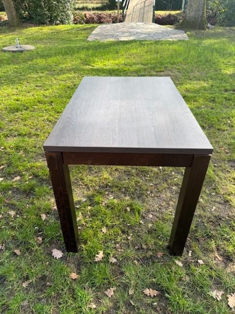 donker houten tafels 110 cm x 70 cm, Huis en Inrichting, Tafels | Eettafels, Ophalen, Gebruikt, 100 tot 150 cm, 50 tot 100 cm