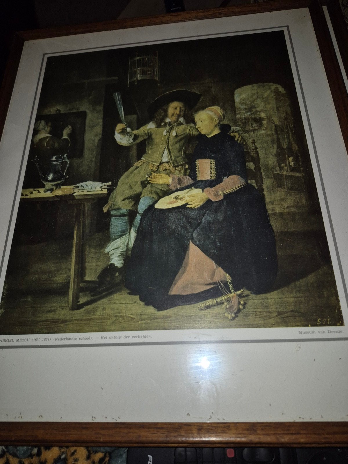 reproducties, Ophalen of Verzenden, Vintage, Achter glas
