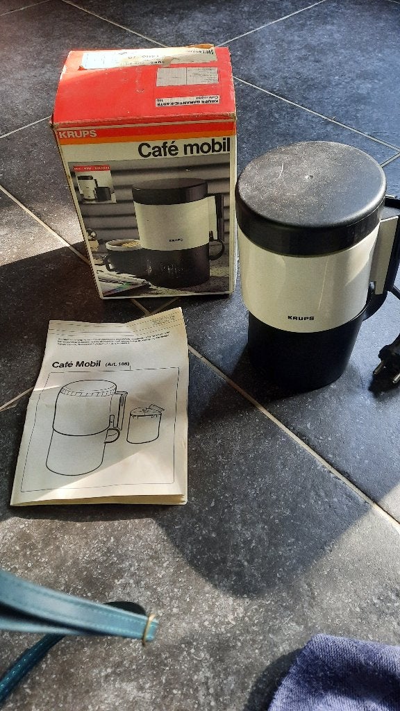 krups cafe mobil vintage, Elektronische apparatuur, Ophalen, Gebruikt, Koffiemachine, Gemalen koffie
